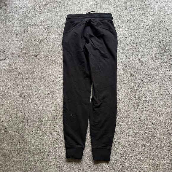 Lululemon Athletic Sweat Leisure Black Casual Pants Women's Size 2 - Picture 2 of 5